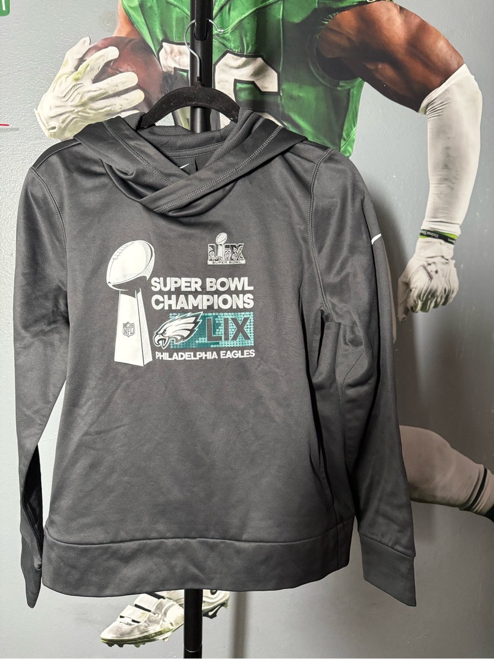 Nike Black Philadelphia Eagles Super Bowl Champions Hoodie